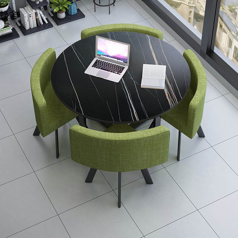 洽谈桌店铺会客桌椅办公休闲小圆桌方餐桌接待桌椅