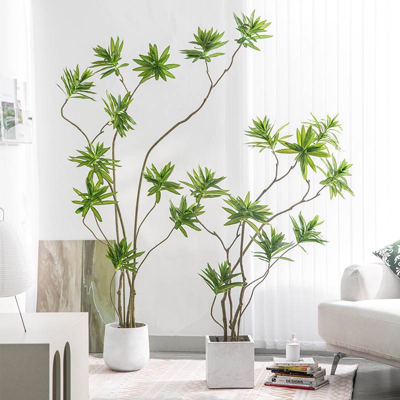 仿真绿植百合竹大型室内仿生绿植假盆栽客厅落地摆件仿真植物盆景