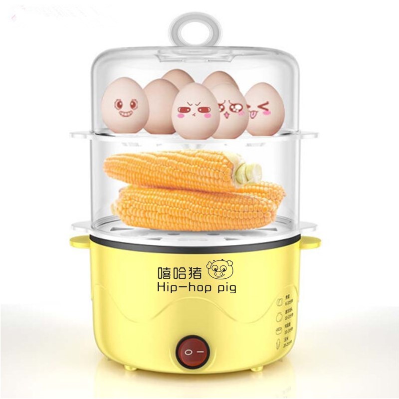 煮蛋器防干烧自动断电蒸蛋器迷你电锅1人小火锅煮面锅可煎可炒