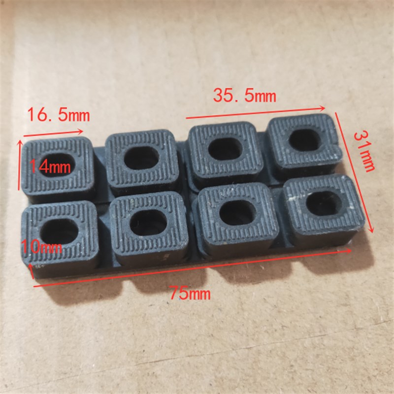10毫米加高加厚垫片塑钢钢化玻璃垫块塑料垫高块片