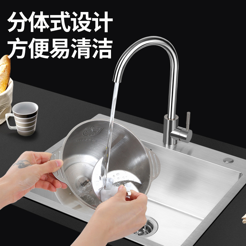 全自动电动绞肉机多功能不锈钢搅拌料理机绞蒜蓉辣椒机家用绞肉机