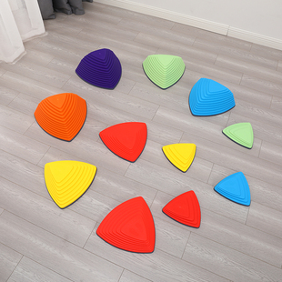 儿童感统训练器材幼儿园建构平衡木过河石触觉踩踏石家用体能