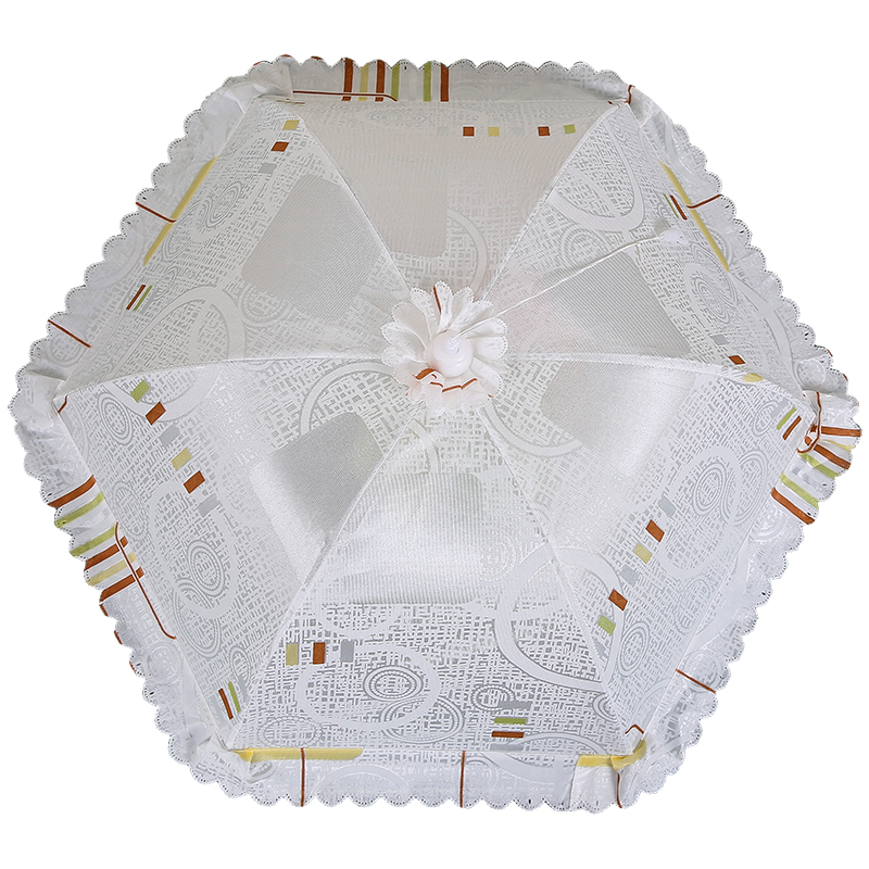 盖桌子遮菜防尘罩全布饭桌蚊帐伞圆形大号餐桌碗罩防苍蝇盖菜罩子