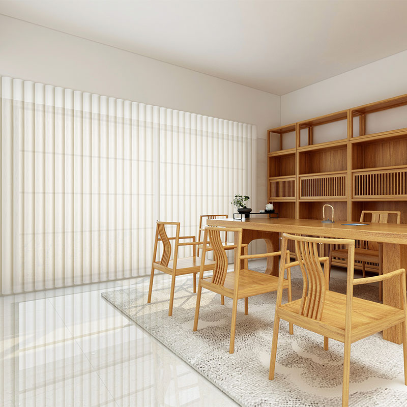 奢彩智能电动垂直帘竖百叶窗帘客厅卧室遮光办公室遮阳阳台隔断帘