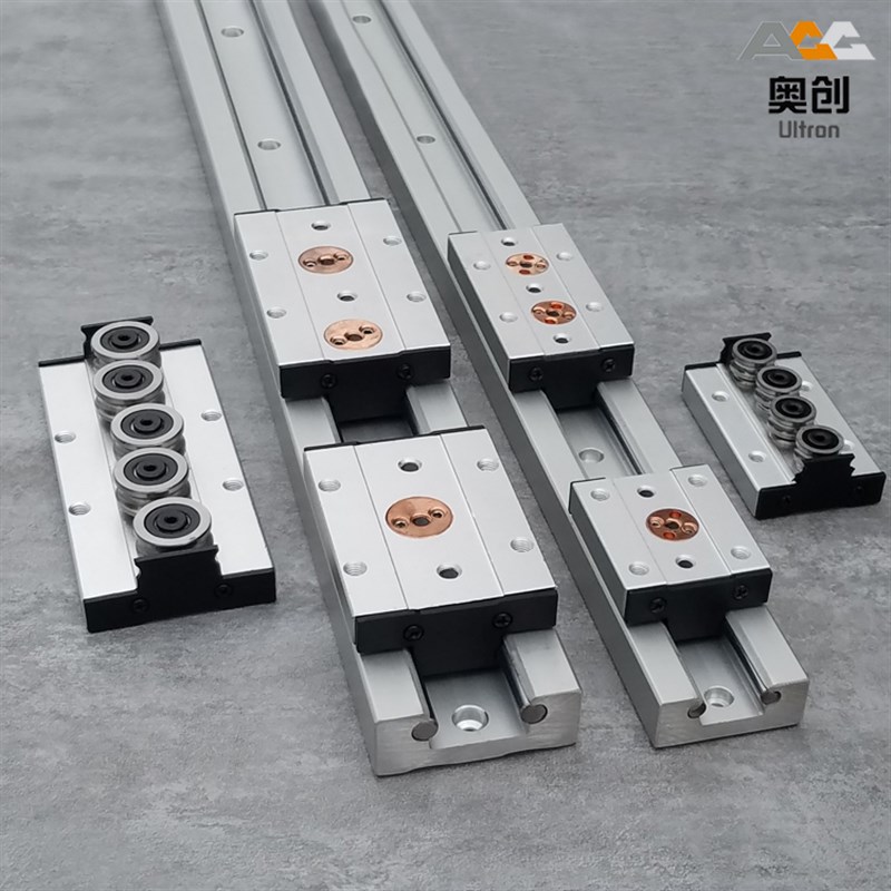 SGR内置双轴心高速直线导轨高精度滑轨滚轮滑块静音滑台SGR10-50