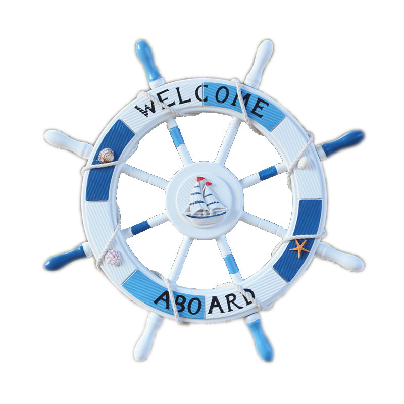 地中海风格船舵装饰壁挂方向盘实木质客厅儿童房挂件背景墙饰,家居饰品,壁饰,淘宝优惠券,粉丝福利购,淘宝优惠卷