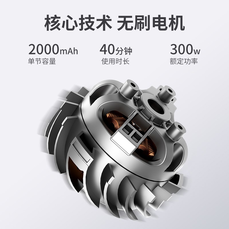 森罗1手持式无线吸尘器小型家用大吸力床上车用车载除螨吸尘机