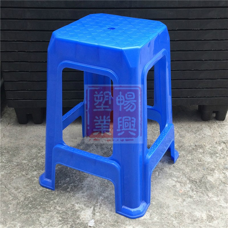 塑料55厘米公分超高凳加厚加高方凳高脚塑料凳55cm椅子塑胶椅