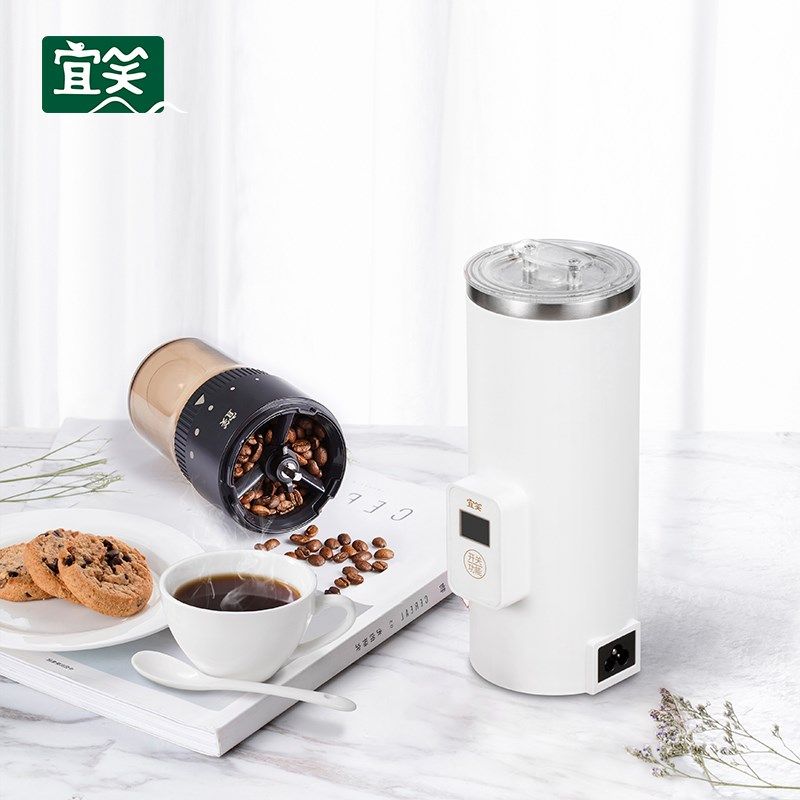 宜笑 电动研便携式旅行意式手冲档调节全自动咖啡豆研磨器,厨房电器,咖啡豆研磨机/家用电动磨豆机,淘宝优惠券,粉丝福利购,淘宝优惠卷