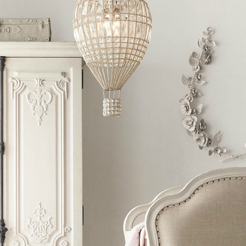 法式古典吊灯 复古儿童房热气球水晶吊灯公房卧室客厅软装灯具,家装灯饰光源,客厅吊灯,淘宝优惠券,粉丝福利购,淘宝优惠卷