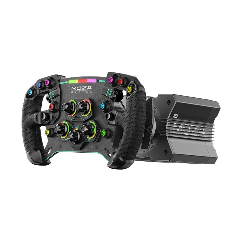 MOZ魔爪R12赛车方向盘模拟器F1地平线KS游戏RS V2直驱基座FSR