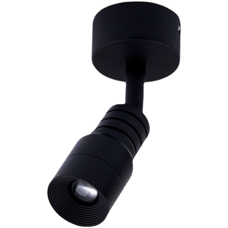 黑色led明装小射灯W5W7W度可调焦变焦聚光灯酒馆吧餐厅氛围灯