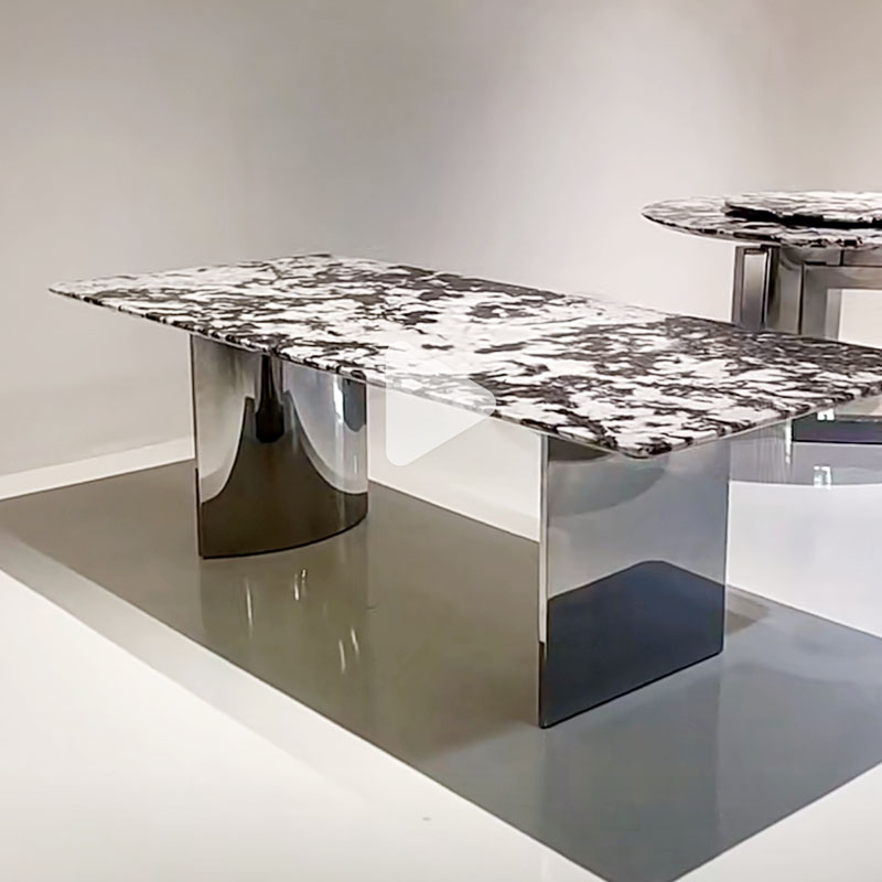 不锈钢餐桌脚桌腿书桌角支架桌子腿岩板大理石茶台脚支撑架子底座