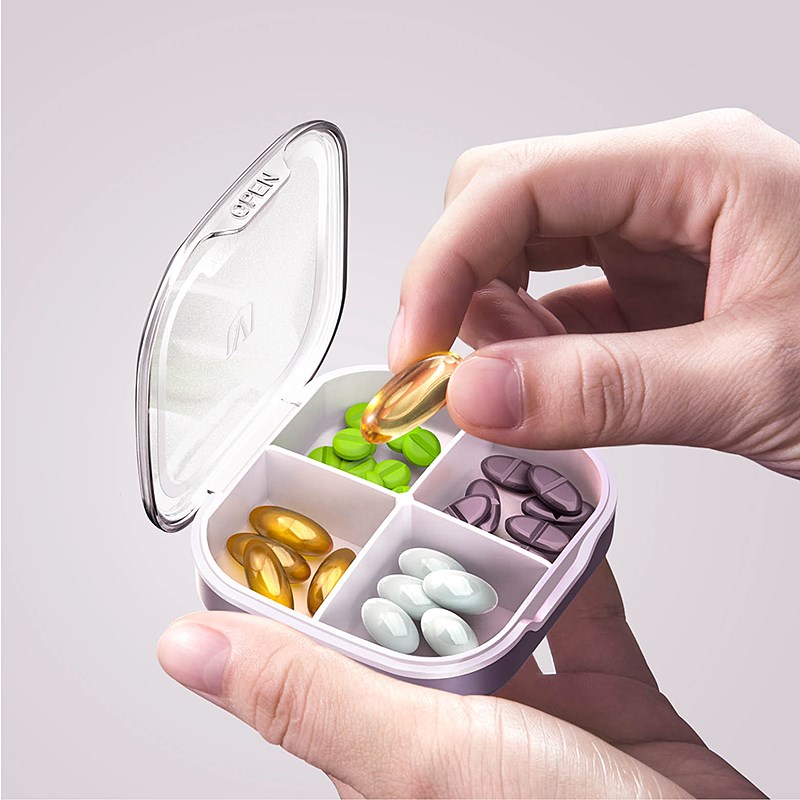 药盒便携式7天分装药盒子一周大容量药丸分装盒分药器小药盒