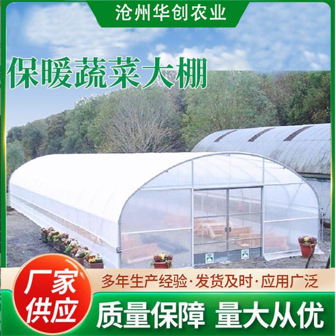 简易单体拱棚蔬菜大棚骨架加工保温大棚花卉种植大棚椭圆管大棚