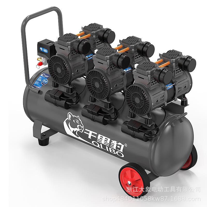 DX1-0100WX-80L静音空压机气泵无油空气压缩机220V小型工
