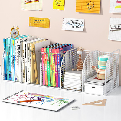 桌面书架书桌收纳置物架办公室桌上多层储物柜子家用简易小型书柜