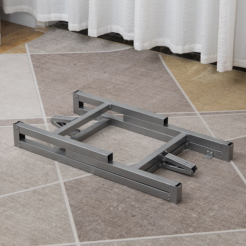折叠桌腿长方形支架 矮桌子腿 茶几腿 桌架折叠饭桌脚 铁餐桌架子