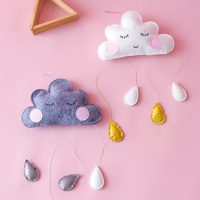 儿童帐篷布置棉云朵白云装饰 舞台橱窗装饰道具云彩仿真云挂饰