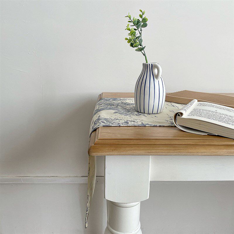 茹伊印花】in风法式复古高级感桌旗餐边柜餐桌茶桌盖布床旗