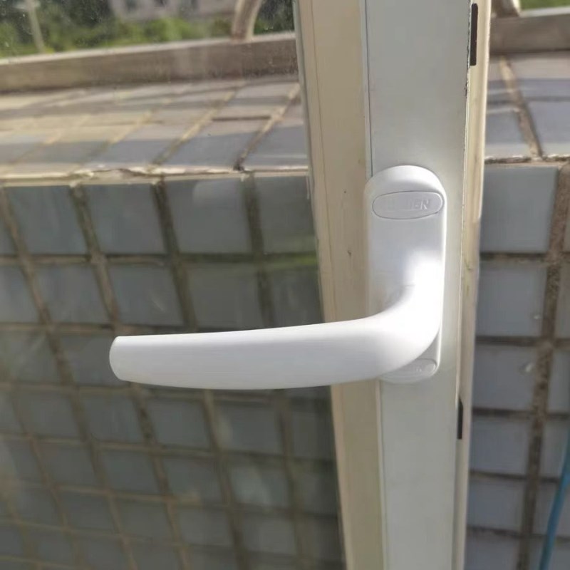 断桥外开窗平开窗锁内拉手把手窗户锁扣上悬门窗推窗传动执手