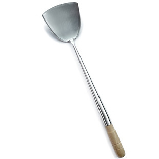 香港港式手工锻打号锅铲两炒勺阿能 厨师木柄铲