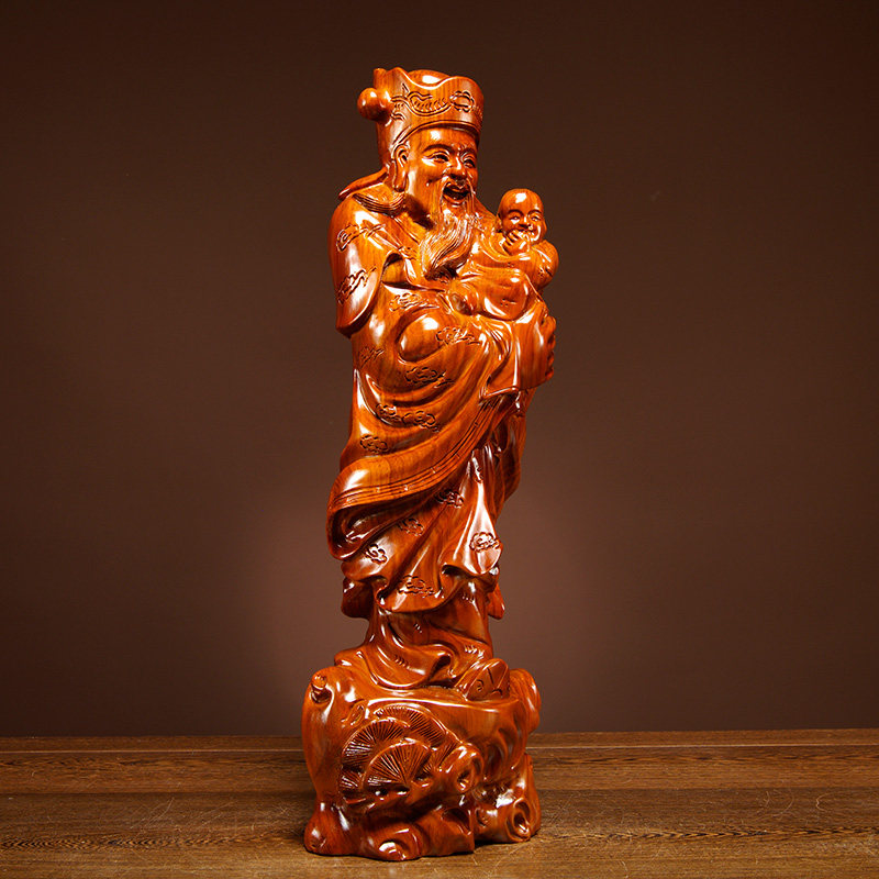 梨木雕福禄寿喜财实木家居客厅玄关装饰贺寿礼品红木工艺品,家居饰品,装饰摆件,淘宝优惠券,粉丝福利购,淘宝优惠卷