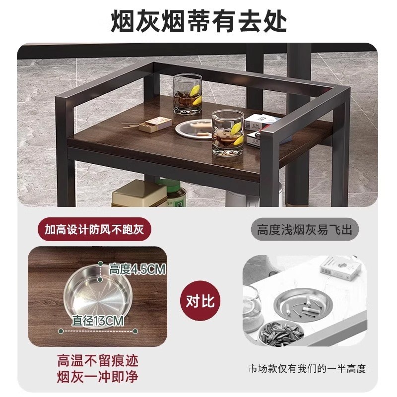 可移动小边几麻将桌茶几茶水架棋牌室专用置物茶水桌麻将机旁推车