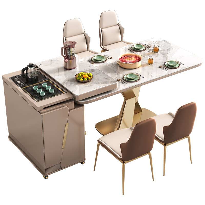 岩板岛台餐桌家用小户型现代岛台餐桌椅,住宅家具,岩板餐桌,淘宝优惠券,粉丝福利购,淘宝优惠卷