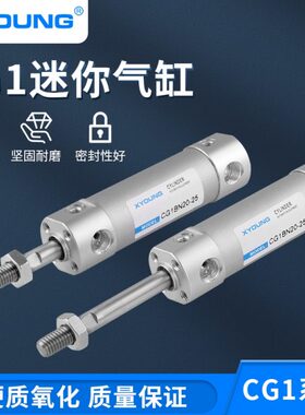 CG1BN20-50铝合金迷你气缸CDG1BN20-75带磁轻型气缸CDG1BN20-100