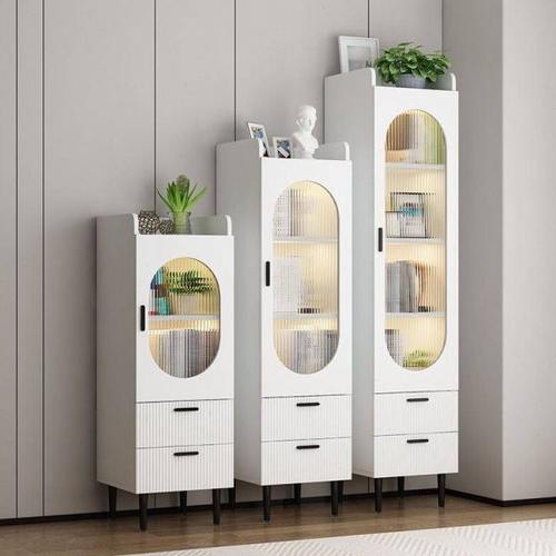 客厅夹缝收纳柜小户型家用缝隙书柜角落置物柜靠墙杂物柜电视边柜