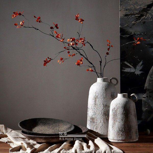 北欧风粗陶花瓶户外花园花器复古做旧摆件挂墙挂盘样板间软装摆件,家居饰品,花瓶,淘宝优惠券,粉丝福利购,淘宝优惠卷