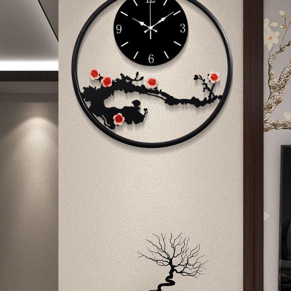 挂钟客厅家用时尚现代中式挂表极简大气装饰创意时钟轻奢挂墙钟表,家居饰品,挂钟,淘宝优惠券,粉丝福利购,淘宝优惠卷