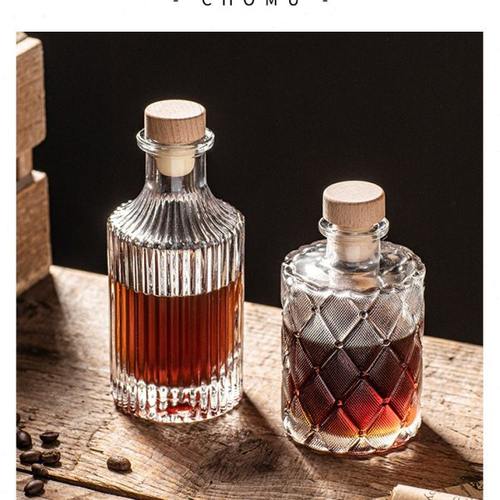 迷你咖啡杯冷萃玻璃水瓶便携随行250ml密封储物罐水杯子空小酒瓶