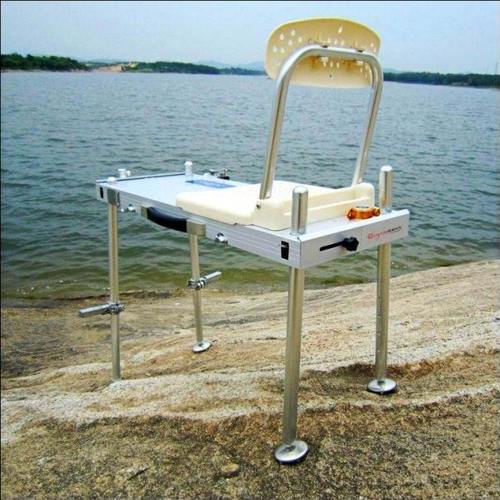 迷你小钓台铝合金钓櫈钓椅便携钓鱼台超轻水陆两用折叠钓鱼平台新