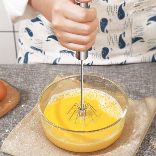 家用按压式搅拌器不锈钢半自动打蛋器手动打发奶油厨房烘培工具