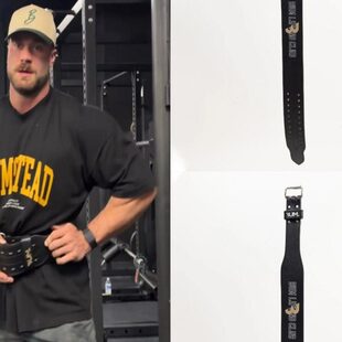 克里斯健身深蹲硬拉腰带男女专业举重力量举训练头层牛皮护腰带