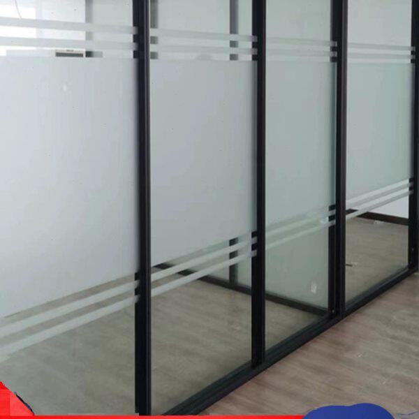 办公室玻璃隔断墙双层钢化内置百叶高隔断铝合金屏风隔音隔间南京