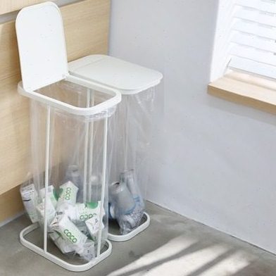 卧室迷你方形铁艺垃圾架家用厨房台面落地小号垃圾桶带盖收纳简约