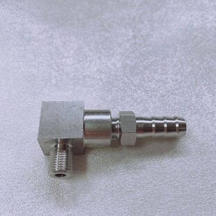 M10x1 不锈钢宝塔胶管接头 直角弯头 外螺纹 宝塔外径6-8-10-12mm