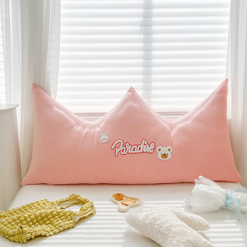 可爱卡通床头靠背床上腰靠枕榻榻米软包防撞大靠垫宿X舍单人可拆