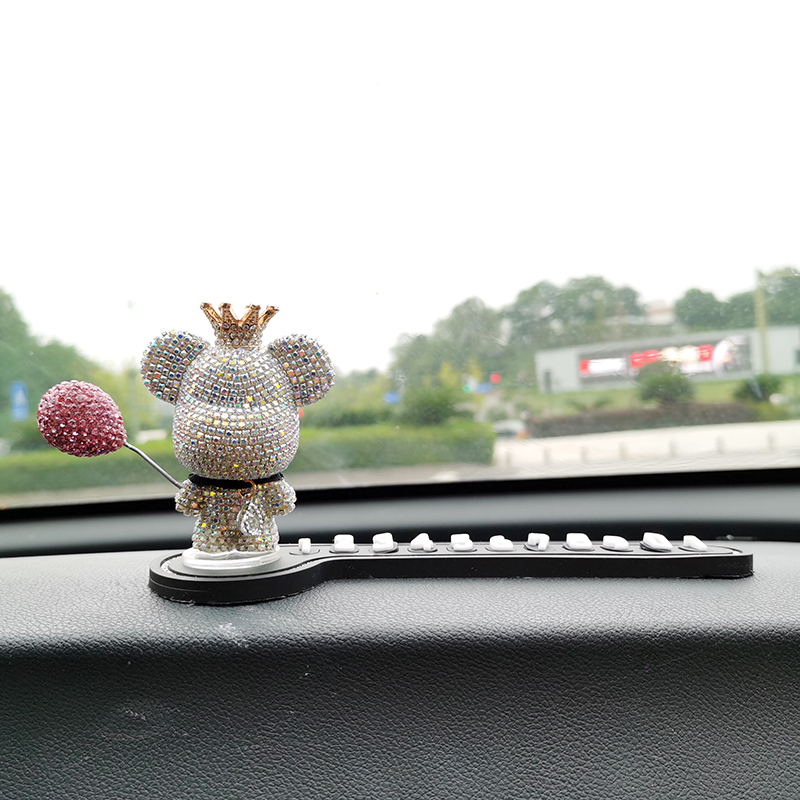 挪车电话牌车用汽车临时停车号码牌子暴力熊移车卡创意数字摆件女