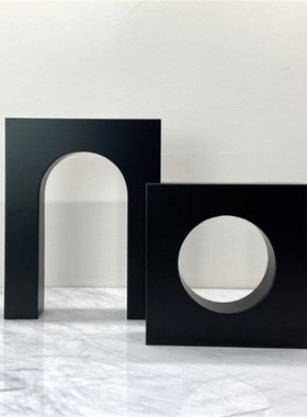 现代简约创意几何摆件样板房售楼处桌面电视柜软装几何饰品装饰