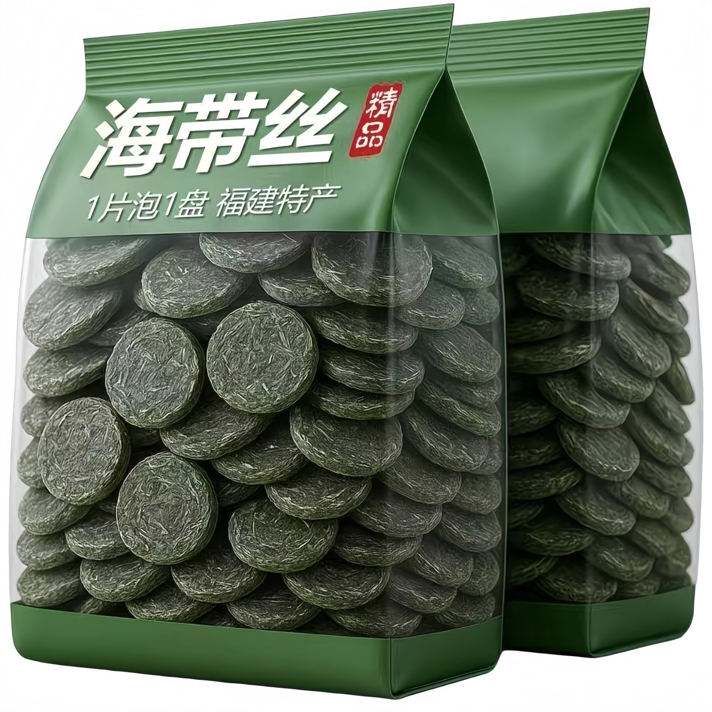 央妈推荐！福建霞浦压缩海带丝旗舰正品凉拌独立包装烘干免洗圆饼