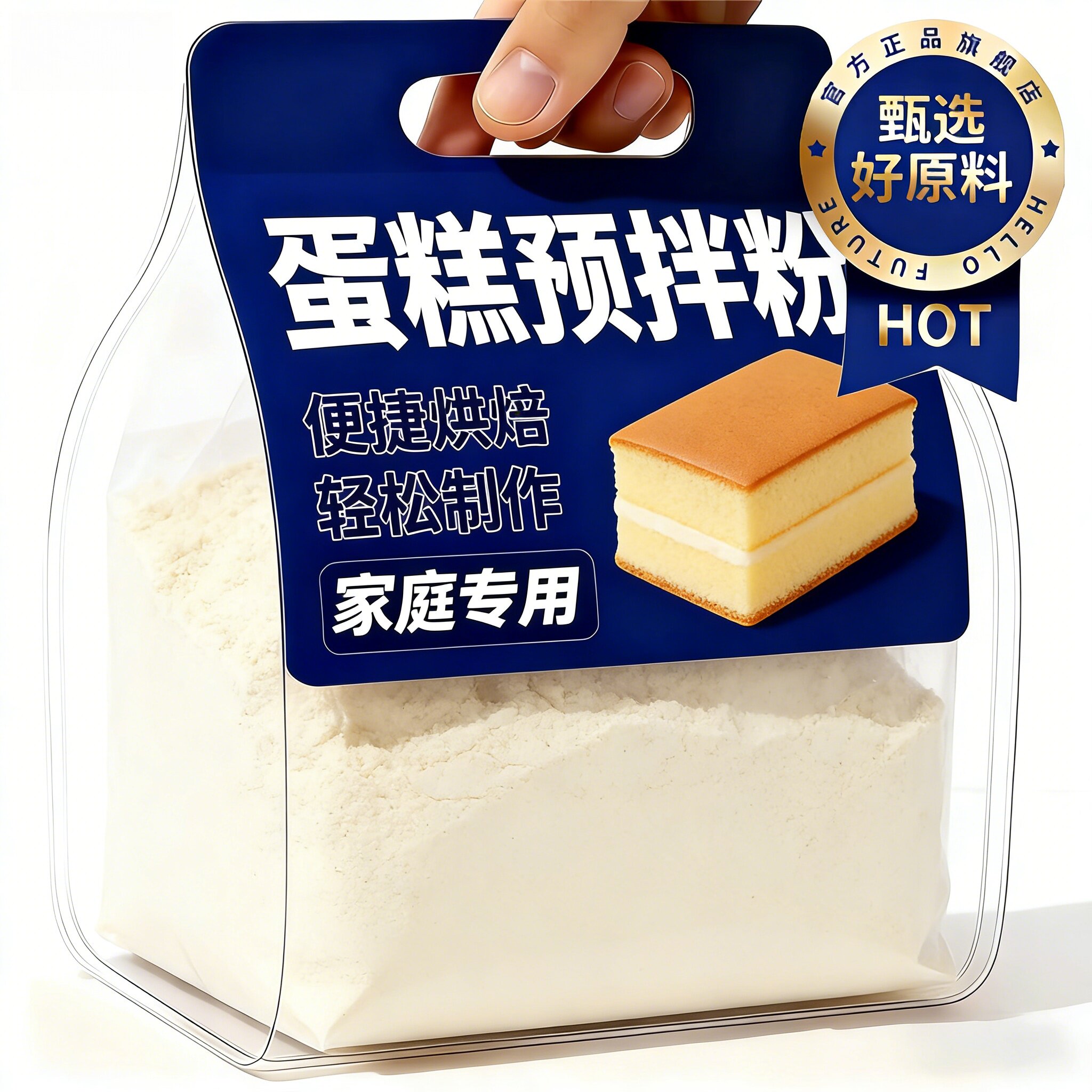 央妈精选蛋糕粉家用烘焙低筋面粉自制电饭煲蛋糕专用粉预拌粉商用