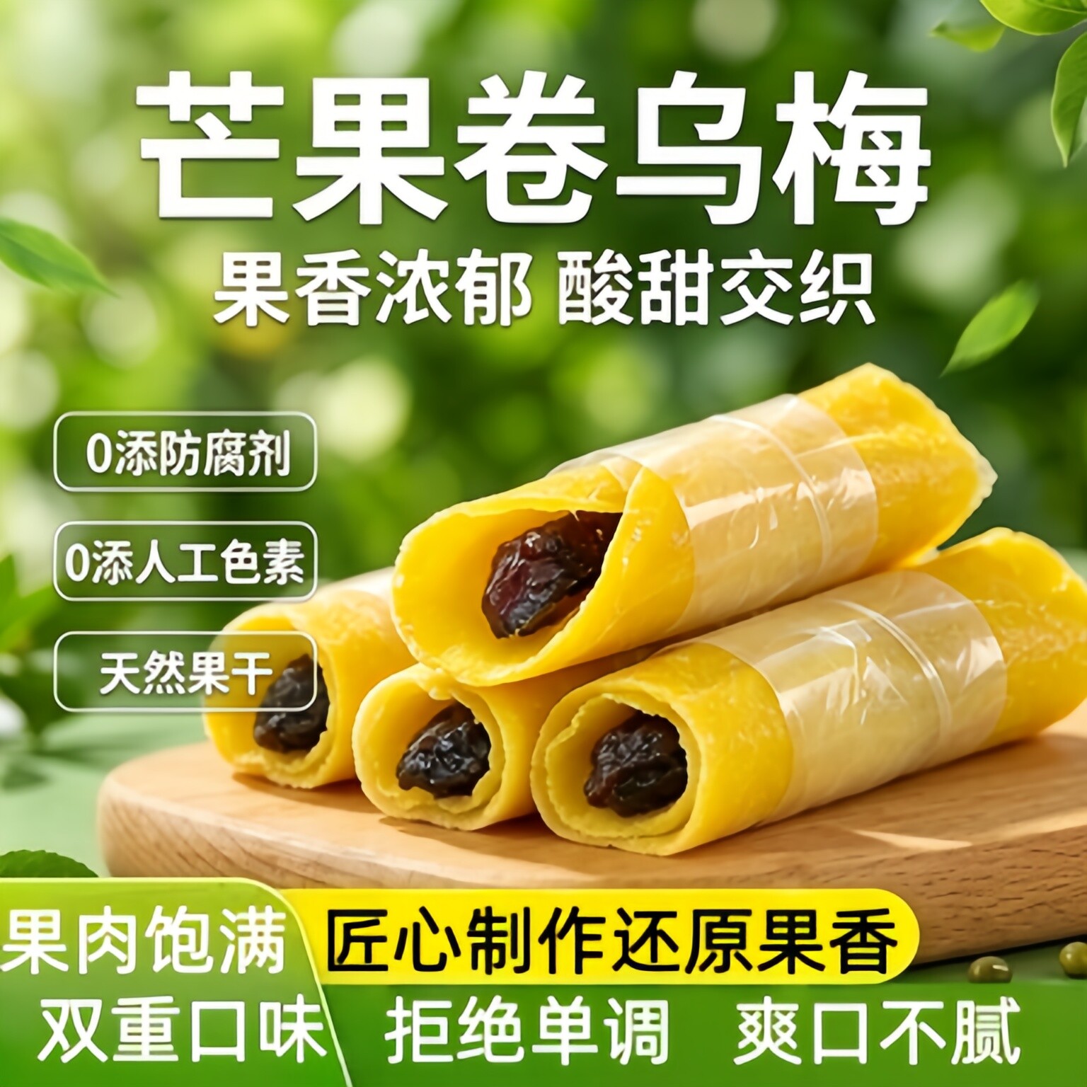 央妈推荐芒果卷乌梅酸甜蜜饯果脯干追剧小吃办公室休闲解馋小零食