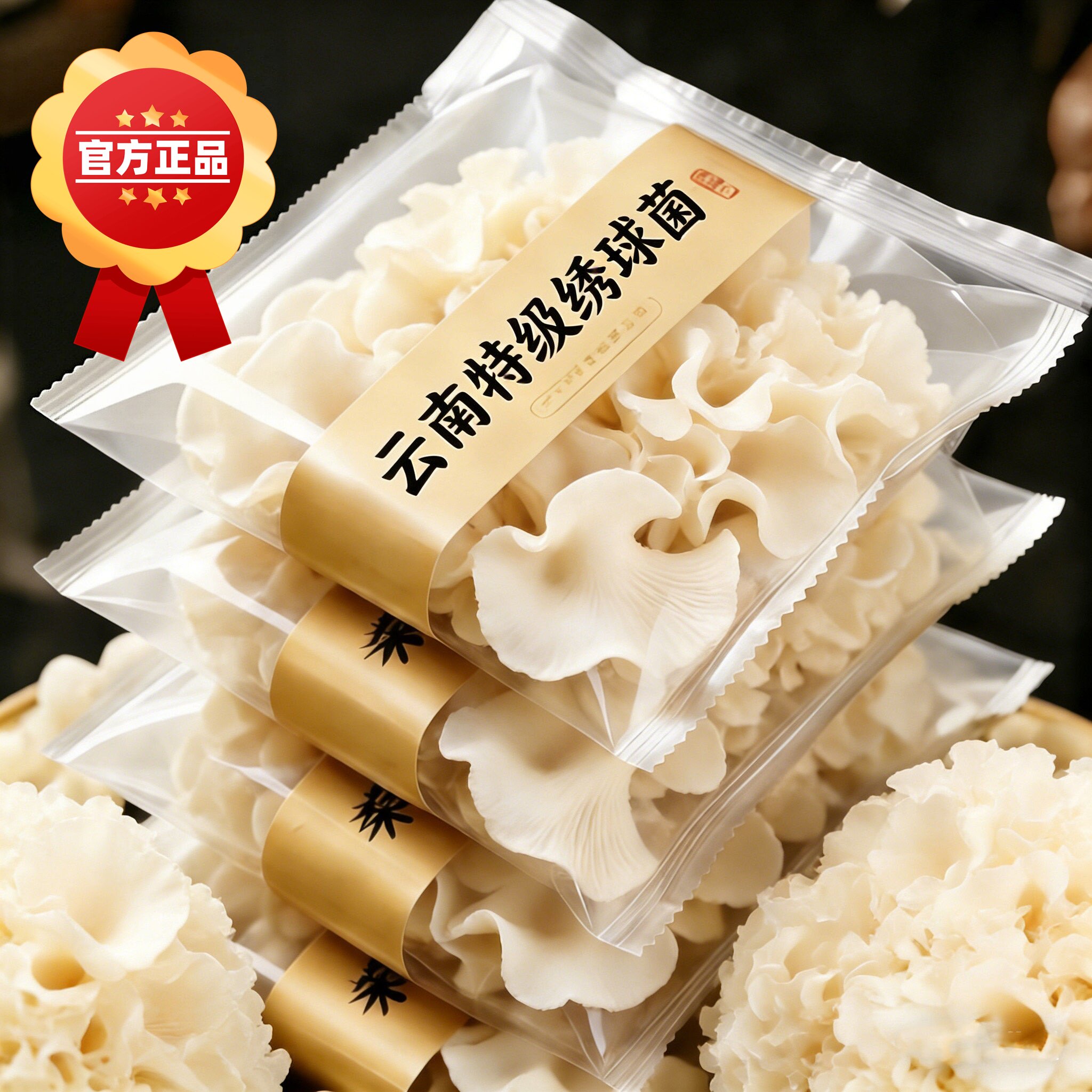 绣球菌干货云南特产野生菌新鲜绣球菇酒店火锅涮菜煲汤食材秀球菌