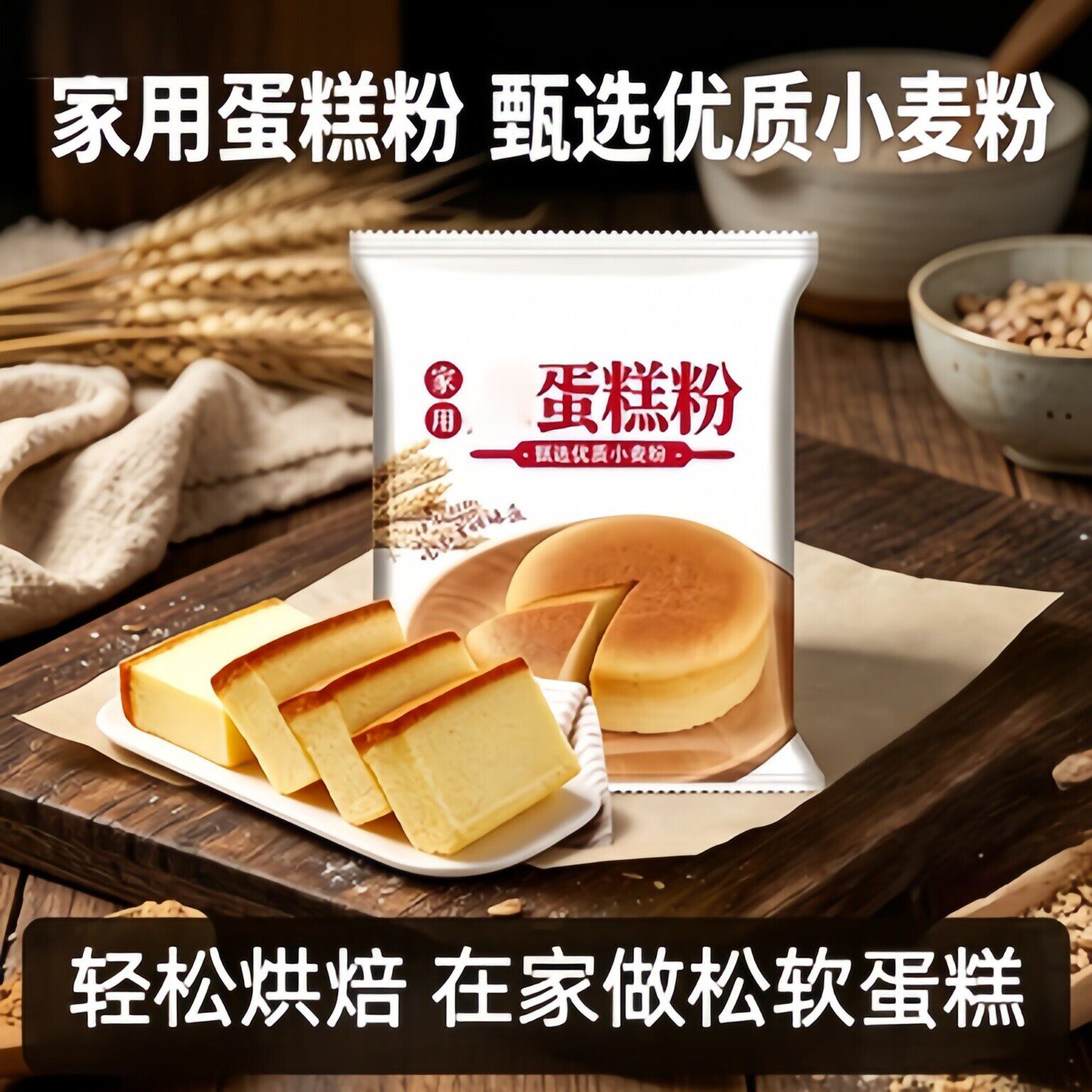 正品蛋糕预拌粉家用电饭煲官方旗舰店正品空气炸锅纸杯无糖无添加