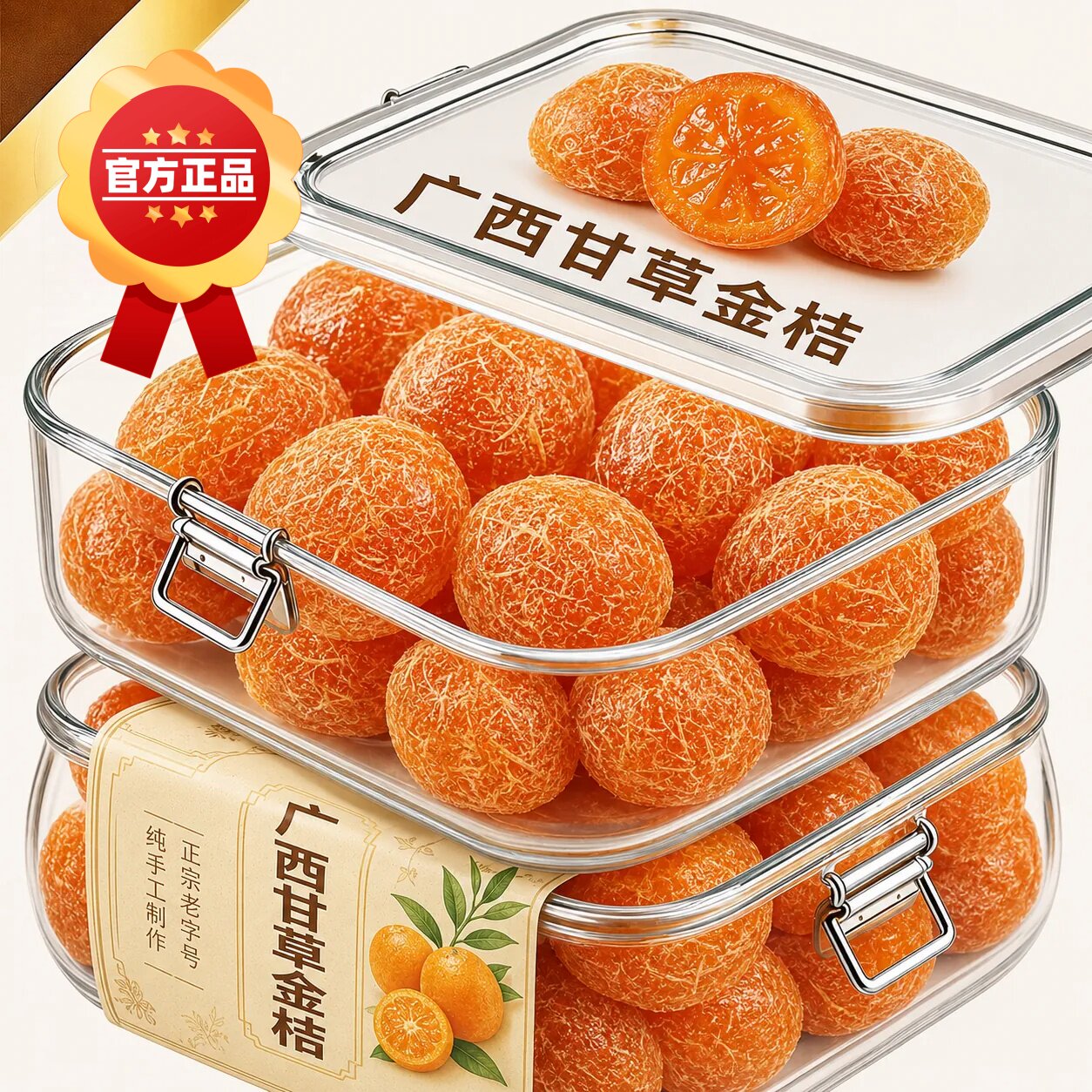 正宗融安甘草金桔官方旗舰店2026年新货大果广西特产零食果干蜜饯