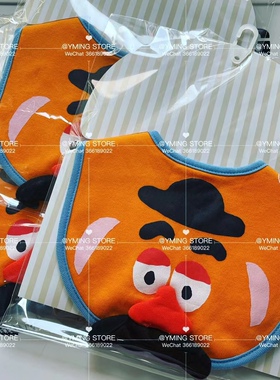 日单卡通玩具总动员土豆先生可爱宝宝围嘴 口水巾